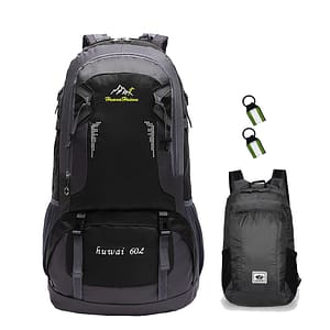 ANJINU 60L Hiking Backpack Men Camping Backpack With Rain Cover